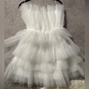 Tulle bridal dress